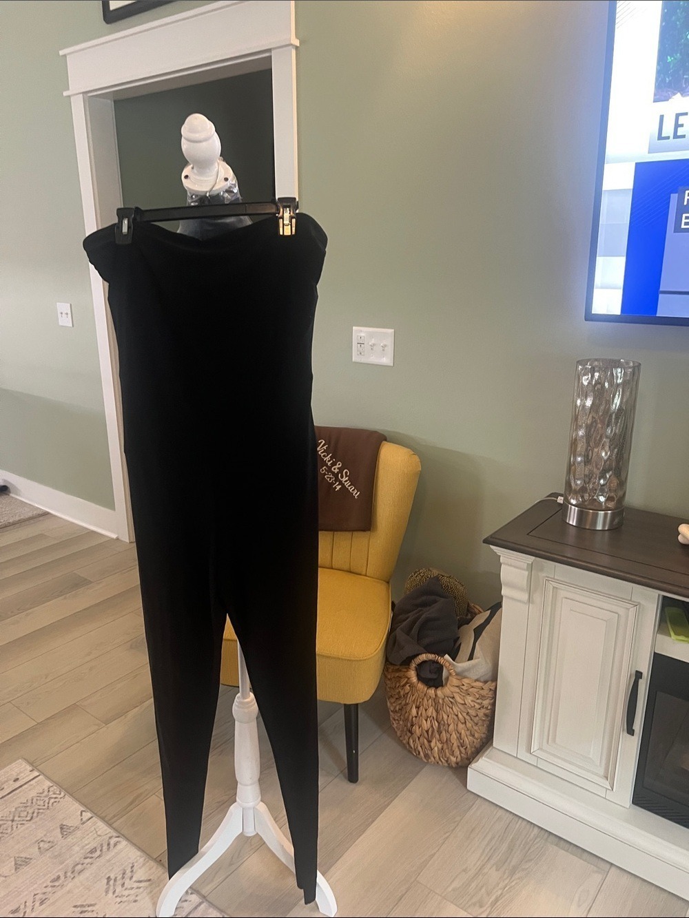 Norma Kamali Black Skinny Jumpsuit